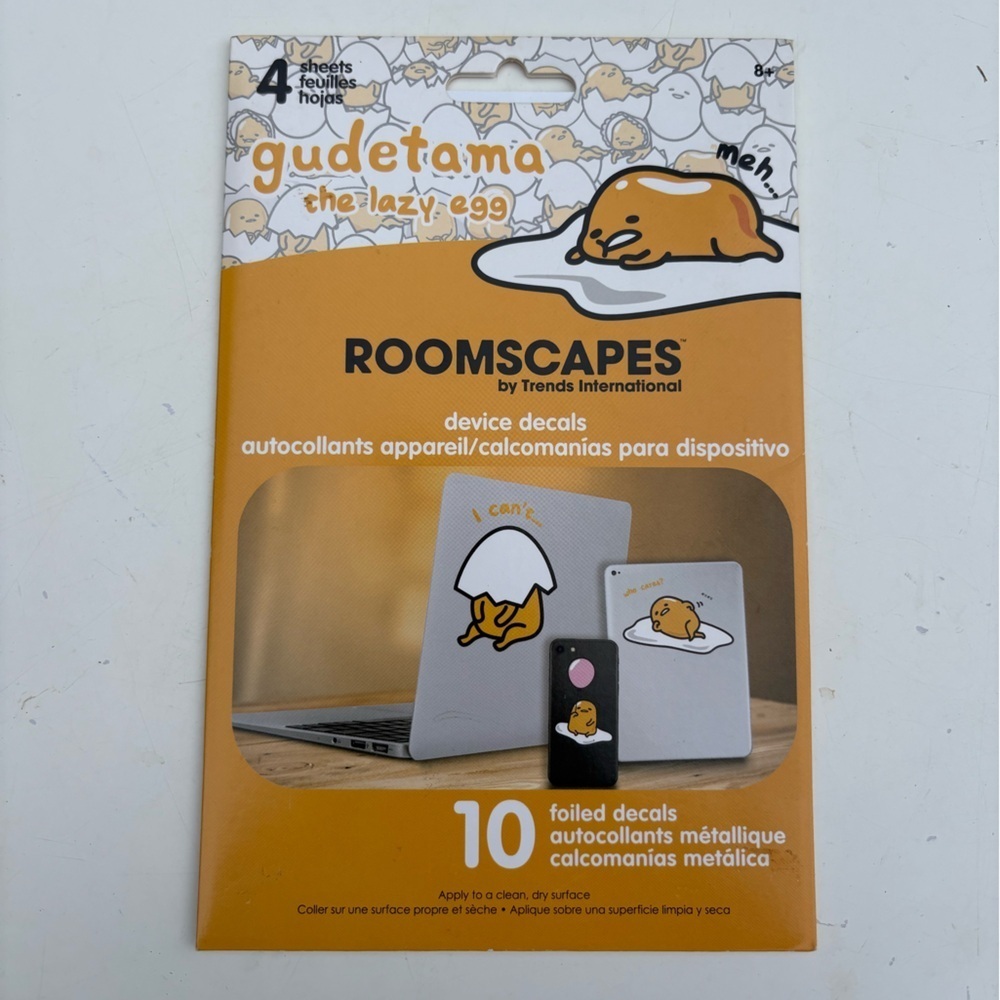 NWT Urban Outfitters Gudetama Device Decal Set - Picture 4 of 10